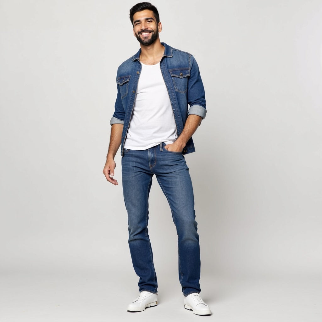 Mustang Indigo Blue Denim Jeans